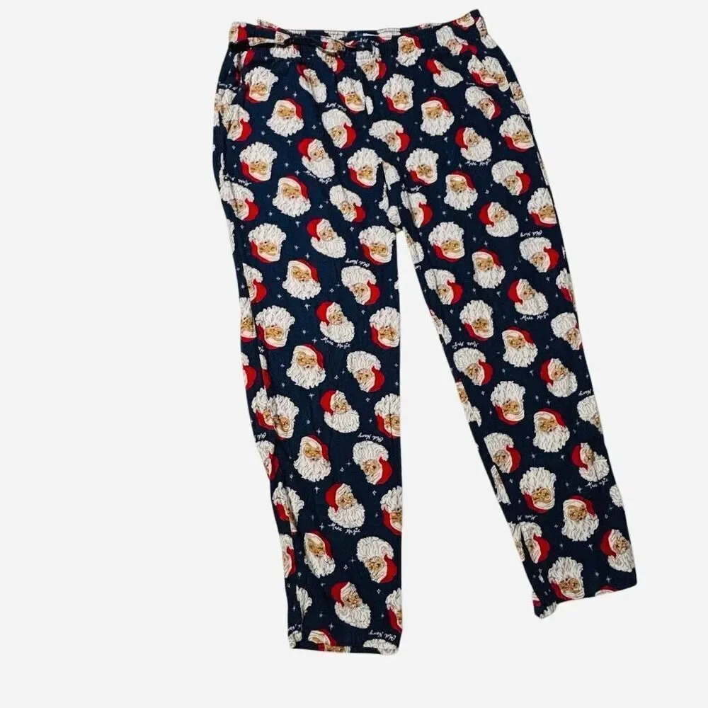 Old Navy XL Christmas Santa100% Cotton Flannel pockets Pajama Pants